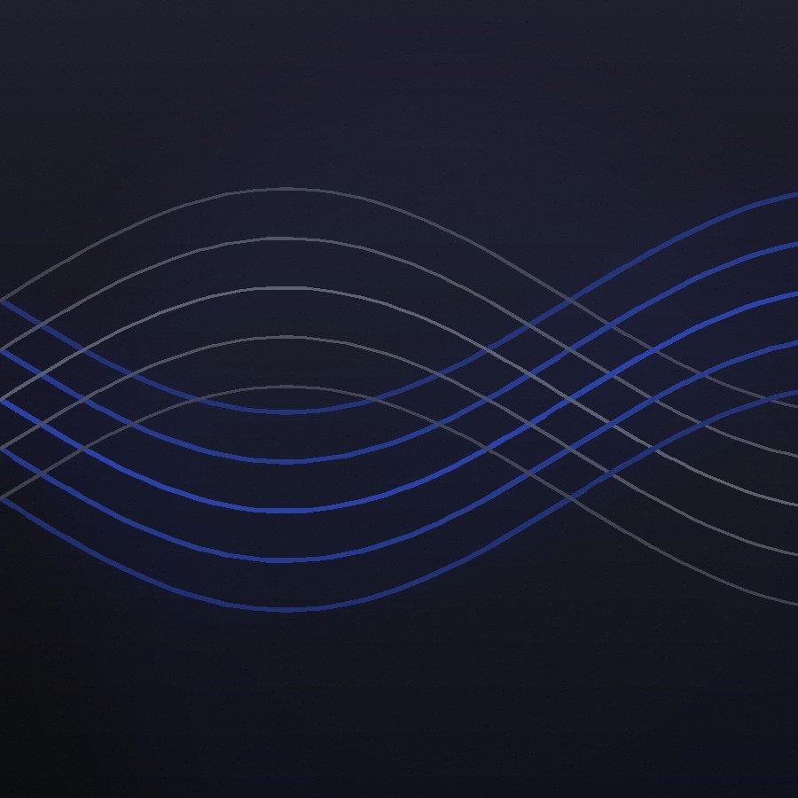 Abstract paired flow lines representing a currency pair